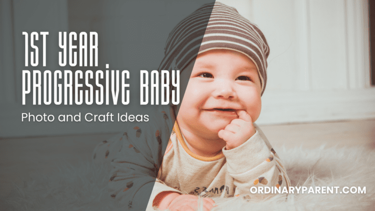 1st Year Progressive Baby Photo and Craft Ideas