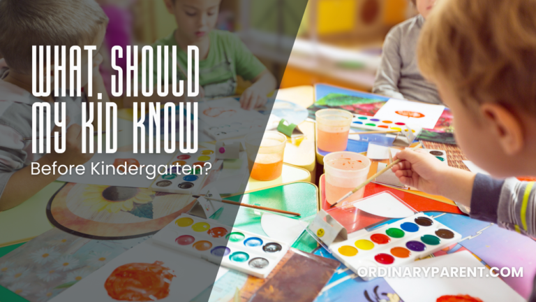 What Should My Kid Know Before Kindergarten